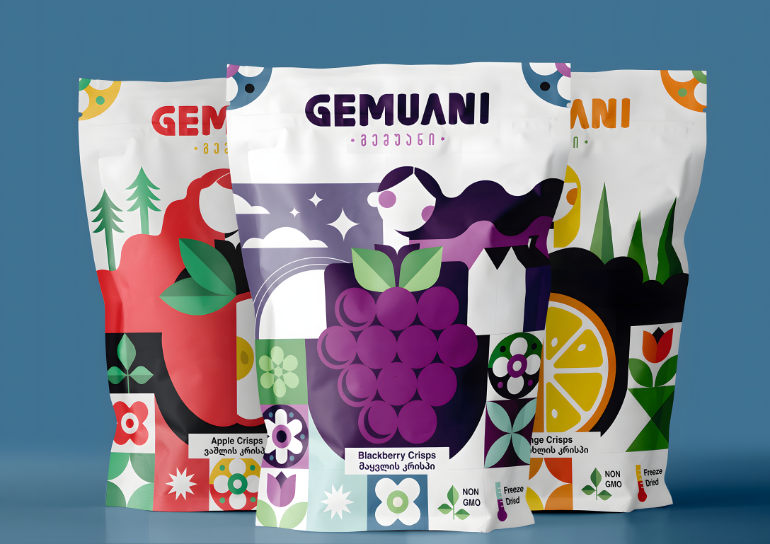 冷凍干果脆片零食包裝設(shè)計欣賞(圖9)