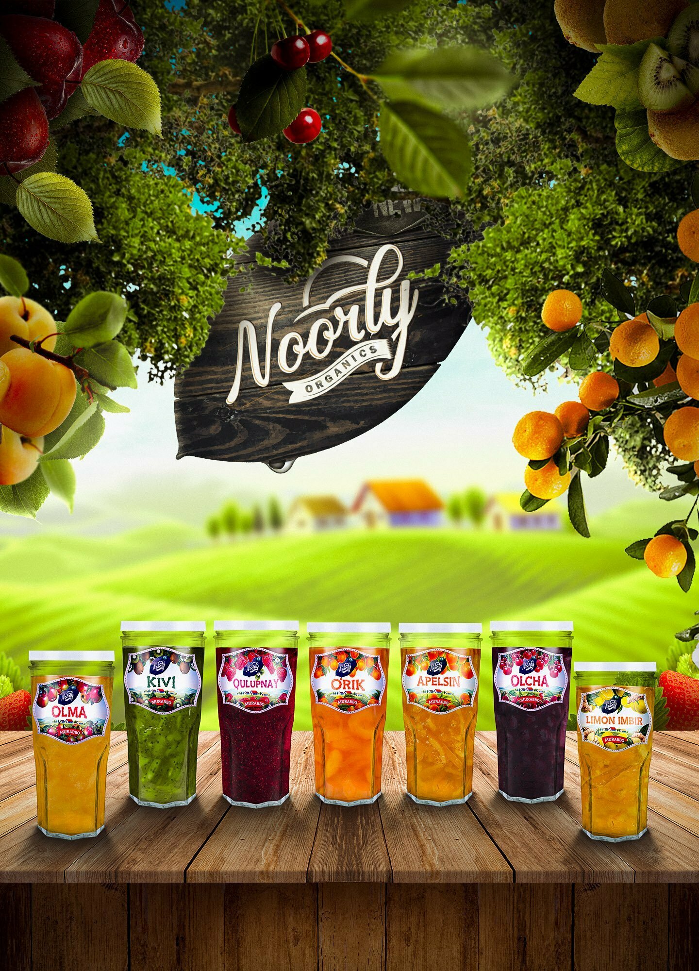 鮮艷明亮的Noorly水果醬包裝設(shè)計這樣做(圖2) 鮮艷明亮的Noorly水果醬包裝設(shè)計這樣做(圖2)