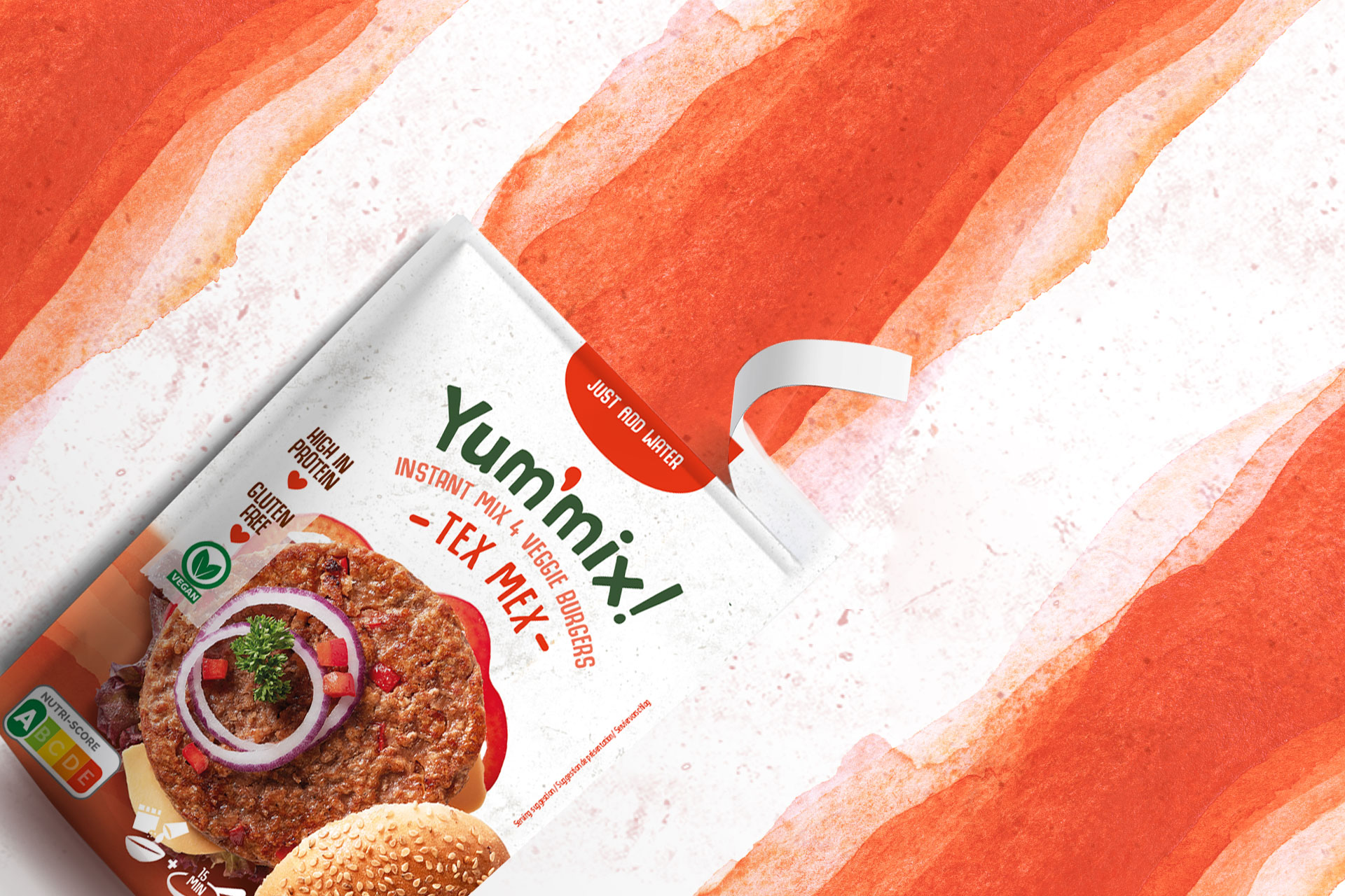 Yummix 簡單美味的素食漢堡包裝設(shè)計分享(圖4) Yummix 簡單美味的素食漢堡包裝設(shè)計分享(圖4)