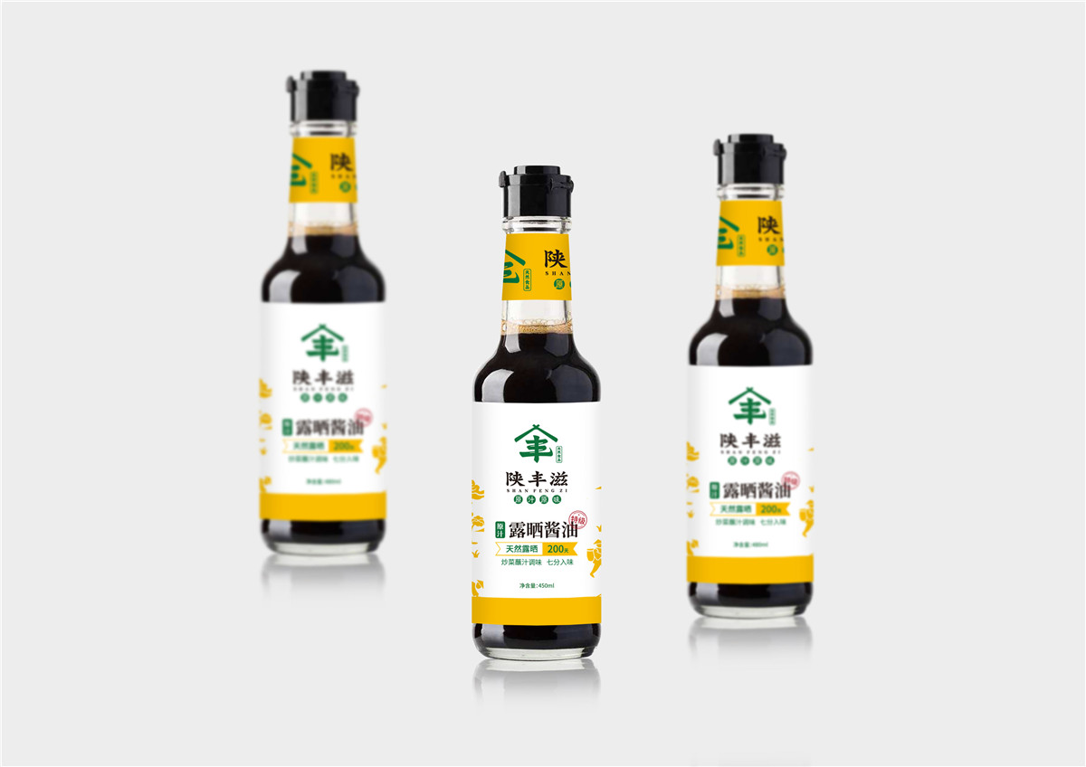 瀘州特產(chǎn)調(diào)味品醬油包裝如何設(shè)計(jì)(圖2)