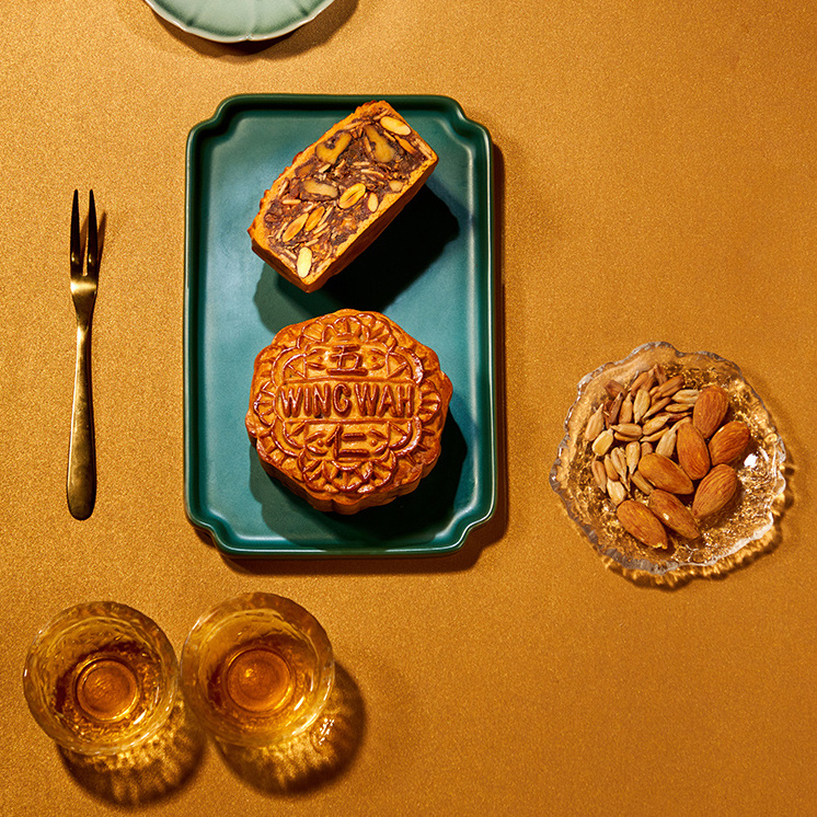 WING WAH 元朗榮華 純正五仁廣式月餅 740g 禮盒裝包裝禮盒產(chǎn)品包裝創(chuàng)意設(shè)計欣賞(圖3)