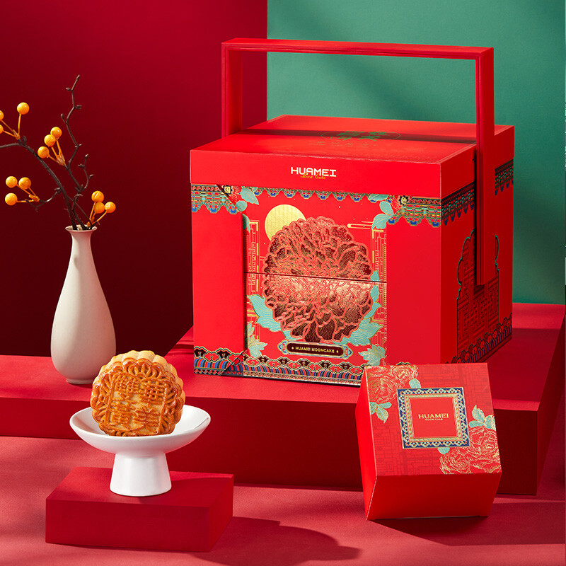 Huamei 華美 尊漢禮月 廣式月餅 15餅5味 1.23kg 禮盒裝包裝禮盒產(chǎn)品包裝創(chuàng)意設(shè)計(jì)欣賞(圖3)
