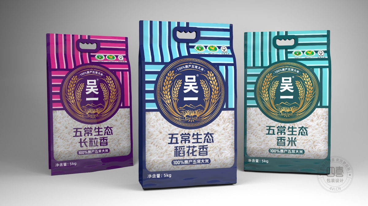 五常大米包裝這樣設(shè)計好賣貨(圖1)