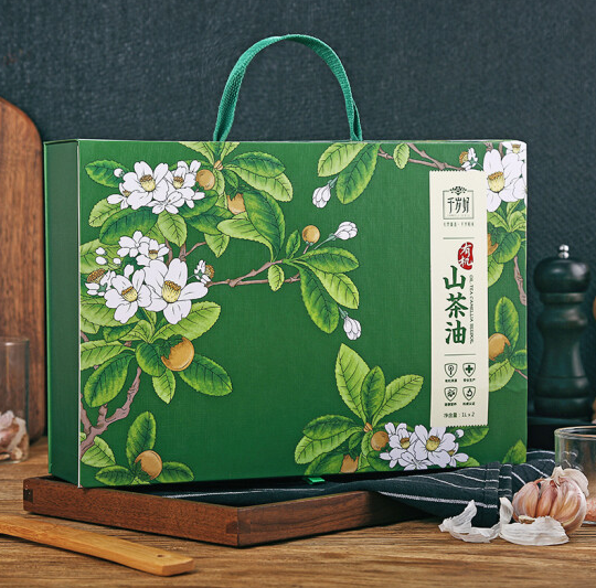 山茶油禮盒包裝如何設(shè)計(jì)(圖1)