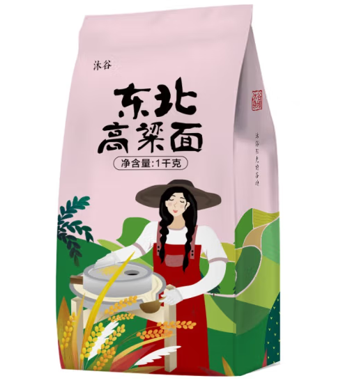 高粱面粉包裝袋如何設(shè)計(jì)(圖1)