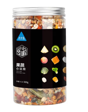 倉鼠果蔬糧包裝罐設(shè)計(jì)欣賞(圖1)