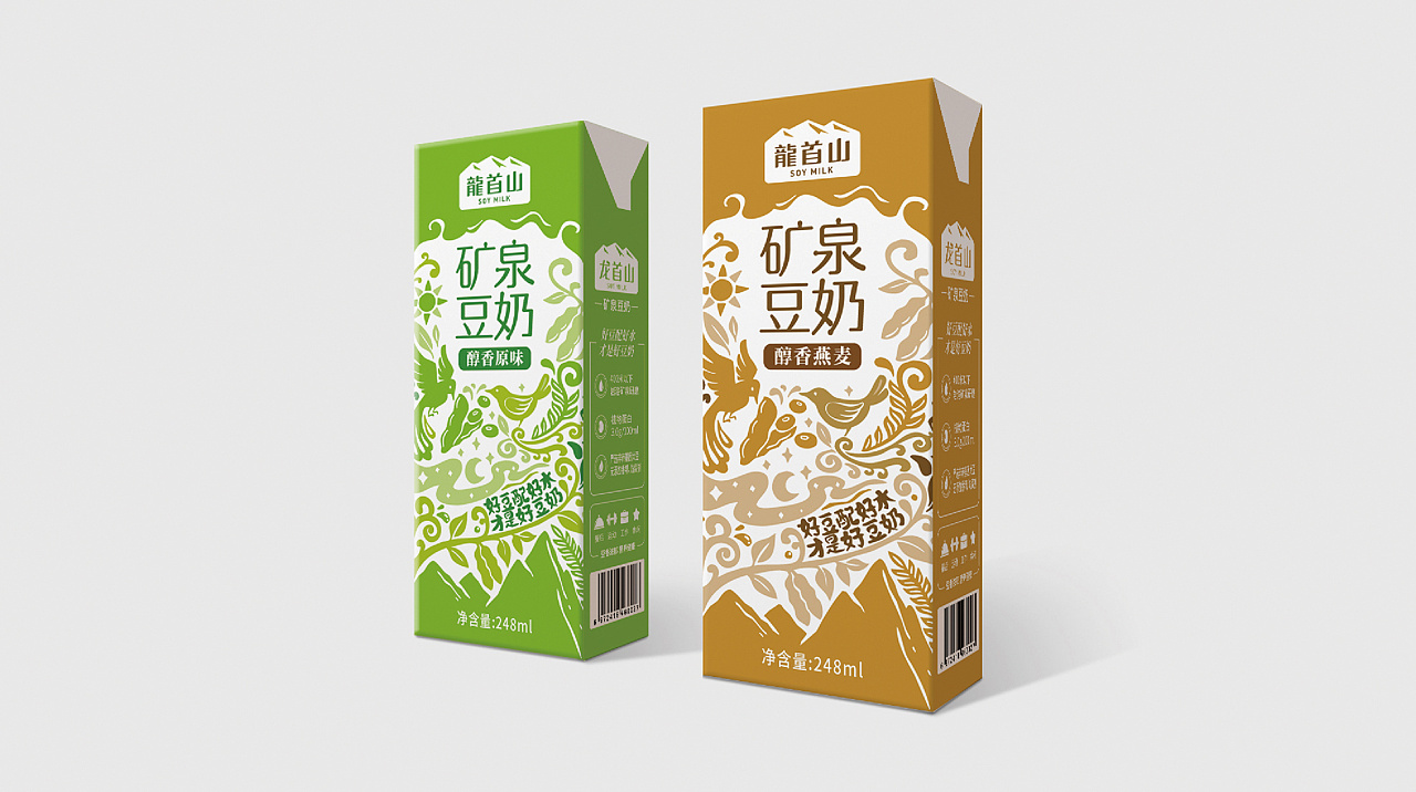 豆奶外包裝如何設(shè)計有吸引力(圖1) 豆奶外包裝如何設(shè)計有吸引力(圖1)