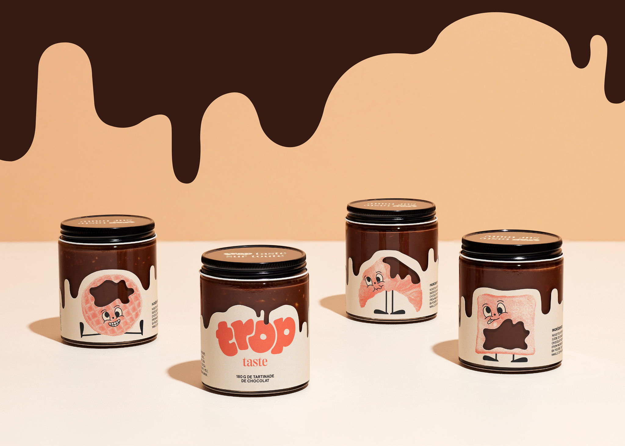 巧克力果仁醬包裝設(shè)計(jì)欣賞(圖1) 巧克力果仁醬包裝設(shè)計(jì)欣賞(圖1)