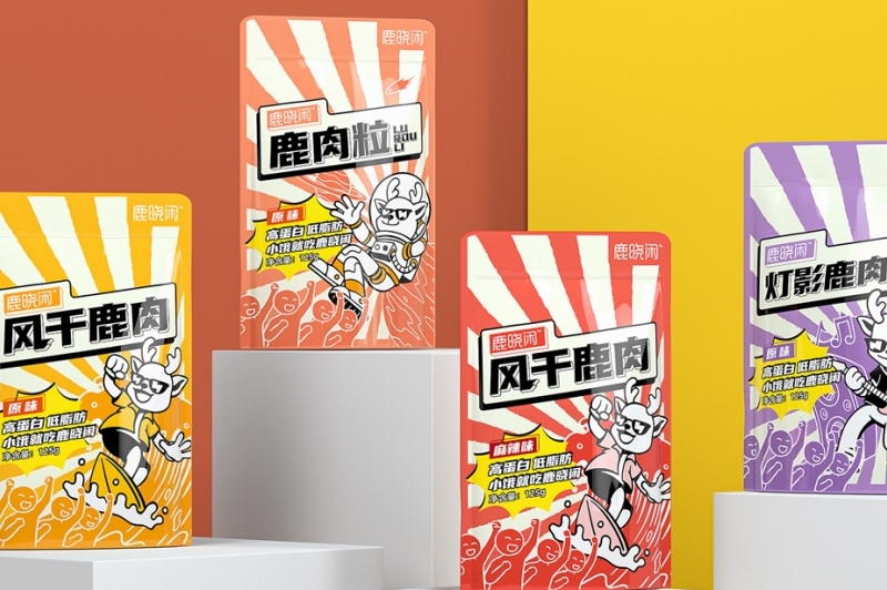 鹿曉閑風(fēng)干鹿肉包裝設(shè)計(jì)