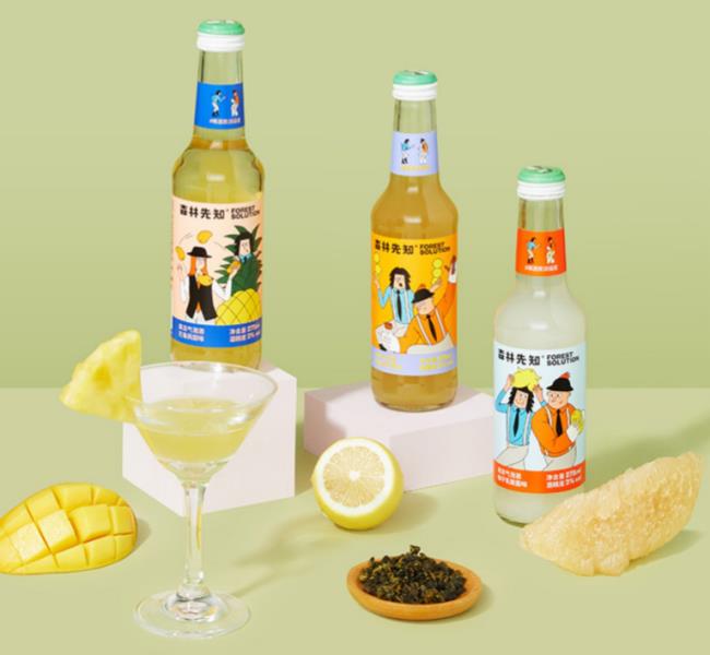 森林先知果凍氣泡酒 森林先知品牌logo與食品包裝設(shè)計(jì)欣賞(圖3)