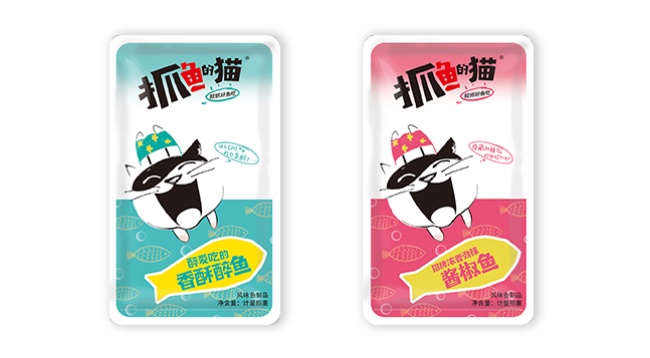 抓魚的貓品牌logo與食品包裝設(shè)計欣賞(圖2)