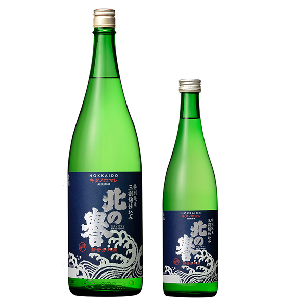 包裝設(shè)計(jì)公司推薦北之譽(yù)特別純米三成曲采購(gòu)聯(lián)合酒精包裝設(shè)計(jì)欣賞(圖1)