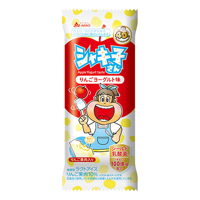 包裝設(shè)計(jì)公司推薦沙琪子蘋果酸奶味赤城乳業(yè)包裝設(shè)計(jì)欣賞(圖1)