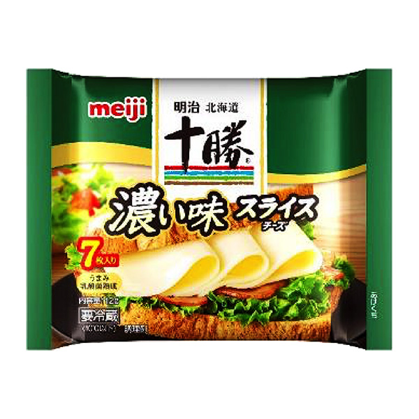 明治北海道十勝切片奶酪濃味包裝設(shè)計欣賞(圖1)