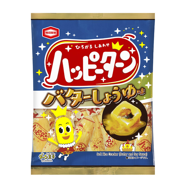 快樂(lè)回轉(zhuǎn)黃油醬油味龜田制果包裝設(shè)計(jì)(圖1)