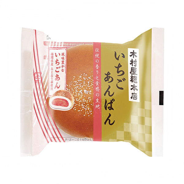 草莓豆沙木村屋總總店包裝設(shè)計(jì)(圖1)