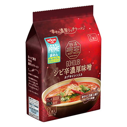 日清獎(jiǎng)勵(lì)拉王芥末辣濃厚味增日清面類包裝設(shè)計(jì)(圖1)