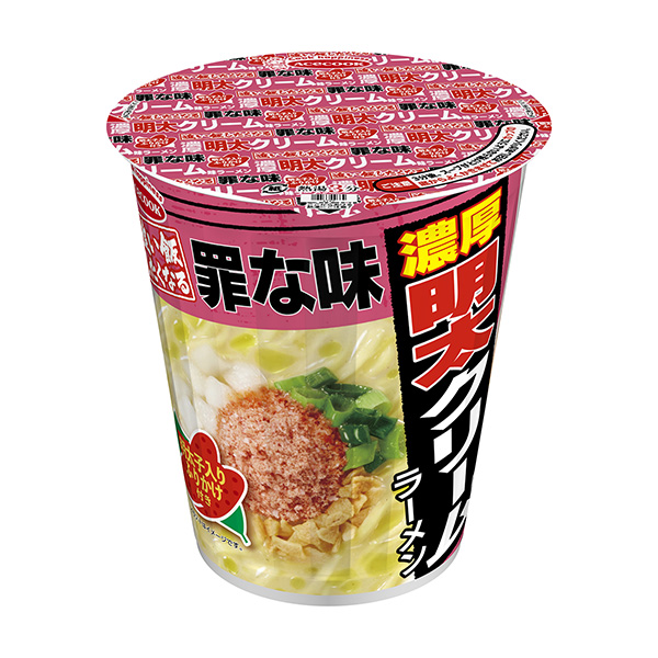 罪味濃厚明太奶油味拉面包裝設(shè)計欣賞(圖1)