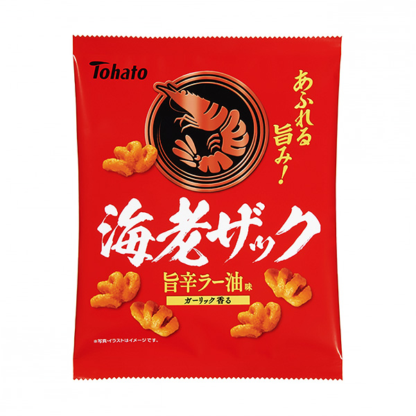 蝦扎克鮮辣辣醬油味東鴿食品飲料包裝設(shè)計(圖1)