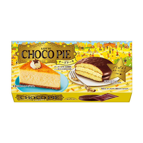 包裝設(shè)計(jì)欣賞巧克力派＜芝士蛋糕＞ (樂天) 2024年7月2日發(fā)售(圖1)