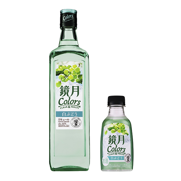 包裝設(shè)計(jì)欣賞鏡月Colors ＜白葡萄＞ (三得利) 2024年10月22日發(fā)售(圖1)